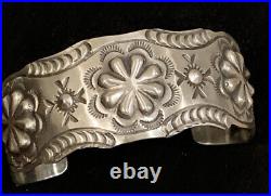 Vintage Navajo Sterling Silver Cuff Bracelet