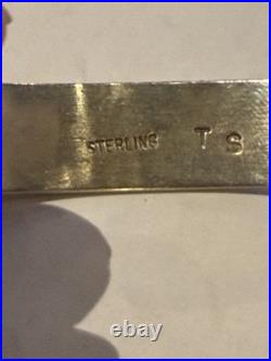 Vintage Navajo Sterling Silver Cutout & Stamped Cuff Bracelet TOM SAM Vintage Navajo Sterling Silver Cutout & Stamped Cuff Bracelet TOM SAM