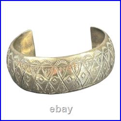 Vintage Navajo Sterling Silver Hand Stamped Bracelet Vintage Navajo Sterling Silver Hand Stamped Bracelet