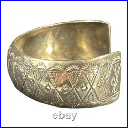 Vintage Navajo Sterling Silver Hand Stamped Bracelet Vintage Navajo Sterling Silver Hand Stamped Bracelet