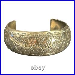 Vintage Navajo Sterling Silver Hand Stamped Bracelet Vintage Navajo Sterling Silver Hand Stamped Bracelet