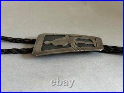 Vintage Navajo Sterling Silver Hunter Bolo Tie
