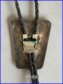 Vintage Navajo Sterling Silver Hunter Bolo Tie