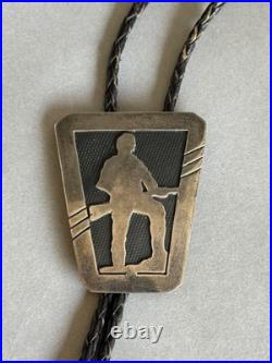 Vintage Navajo Sterling Silver Hunter Bolo Tie