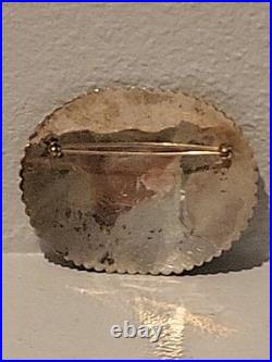 Vintage Navajo Sterling Silver Large Signed Sun Concho Brooch Pin 28.35g + Vintage Navajo Sterling Silver Large Signed Sun Concho Brooch Pin 28.35g +