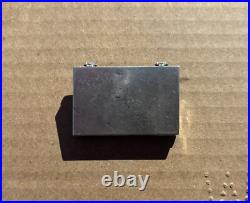 Vintage Navajo Sterling Silver Pill Box Turquoise Cabochon Native American