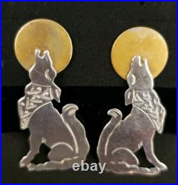 Vintage Navajo Sterling Silver Stud Earrings