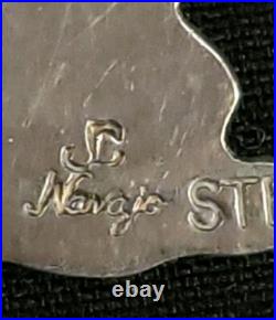 Vintage Navajo Sterling Silver Stud Earrings