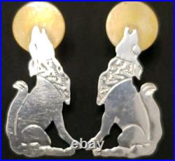 Vintage Navajo Sterling Silver Stud Earrings