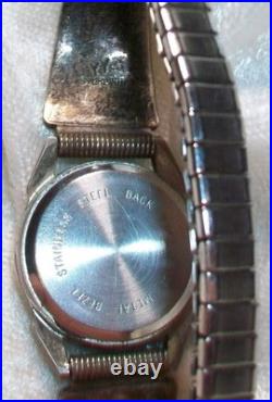 Vintage Navajo Sterling Silver Yvonne Yazzie Watch Tips Signed YY Wristwatch Vintage Navajo Sterling Silver Yvonne Yazzie Watch Tips Signed YY Wristwatch