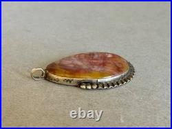 Vintage Navajo Sterling Silver and Noreena Jasper Pendant