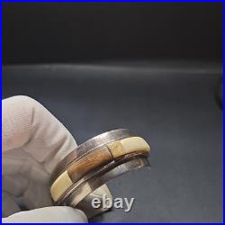 Vintage Navajo Style Versions Sterling Cuff Bracelet With Bone Inlay 46.9g 5in