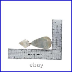 Vintage Navajo sterling silver Pilot Mountain turquoise pendant