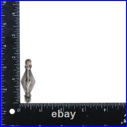 Vintage Navajo sterling silver chiseled repousse pin