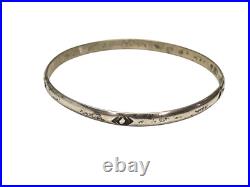 Vintage Navajo sterling silver stacker bracelets