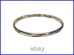 Vintage Navajo sterling silver stacker bracelets