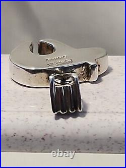Vintage Ray Tracey Knifewing Segura Sterling Silver Heartline Bear Pendant