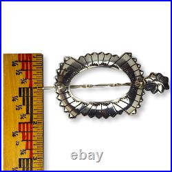 Vintage Southwestern Sterling Silver 925 Hand Stamped Ponytail Holder