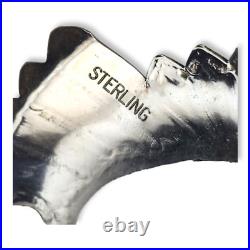 Vintage Southwestern Sterling Silver 925 Hand Stamped Ponytail Holder