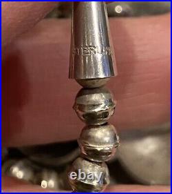 Vintage Sterling Silver 1941- 1942 Mercury Dime Squash Blossom Necklace Signed