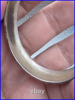 Vintage Sterling Silver Native American Tsm Cuff Bracelet