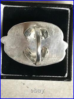 Vintage Sterling Silver Pawn Southwest Navajo Ring Signed G Size 7