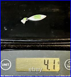 Vintage Teddy Goodluck Navajo Sterling Silver Gaspeite & Opal Inlay Pendant TG