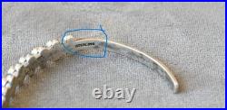 Vintage Zuni Sterling & Royston Turquoise Petit Point Cuff Bracelet 6 5/8 wearb