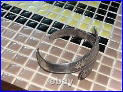 Vintage navajo sterling silver cuff bracelet