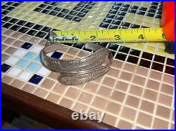 Vintage navajo sterling silver cuff bracelet