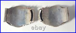Vtg Sterling Silver SOUTHWEST Old Pawn Navajo Turquoise UNISEX Watch Tips