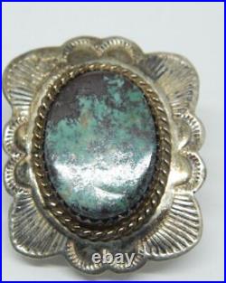 WILL DENETDALE Navajo Native American Turquoise Sterling Silver Earrings
