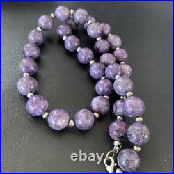 Womens Purple Charoite Navajo Pearls Sterling Silver Necklace 20 11961 Womens Purple Charoite Navajo Pearls Sterling Silver Necklace 20 11961